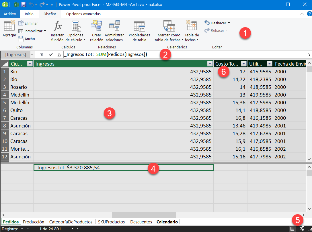 Error en datos al cargar en Power Query